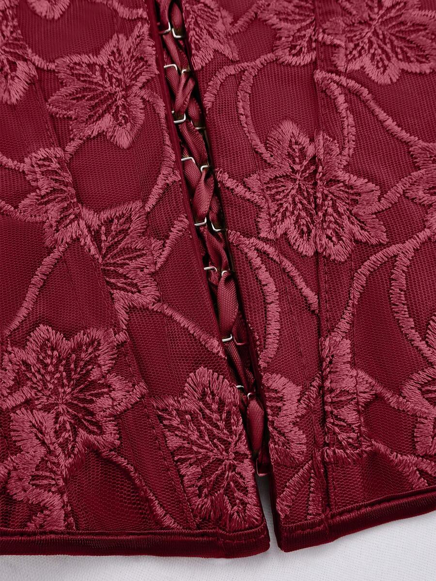 Elegantna Vintage Majica sa Čipkom i Kvadratnim Ovratnikom