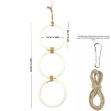 Reptile Climbing Ring, Ball Python Climbing Chain Toy, Glass Container Cage Decor Accessories Suitable For Corn Snake, Hognose Snake, Bearded Dragon, Lizard, Chameleon, Parrot