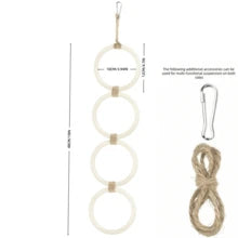 Reptile Climbing Ring, Ball Python Climbing Chain Toy, Glass Container Cage Decor Accessories Suitable For Corn Snake, Hognose Snake, Bearded Dragon, Lizard, Chameleon, Parrot
