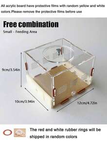 Infinite Expansion Ant Farm Acrylic Ant Nest With Feeding Area Gypsum Pet Ant Hill Workshop Ant House Moisturizing Water Tower Education Ant Feeding Box And Children's Workshop Perfect Gift For Entomologists