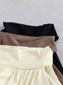 Franclia Women's Elegant Halter Neck Ruched Crop Tank Top Bra Free Comfortable Fabric Summer,Night Out,All Shades Of Brown Casual Blouses Festival Y2k Top