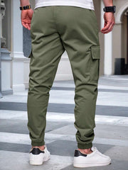 Muške ležerne cargo pantalone sa više džepova