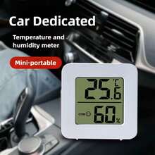 3pcs/2pcs/1pc Electronic Thermometer, Intuitive Temperature & Humidity Display, Suitable For Indoor, Outdoor, Bedroom, Dining Room, Office, Reptile Habitat