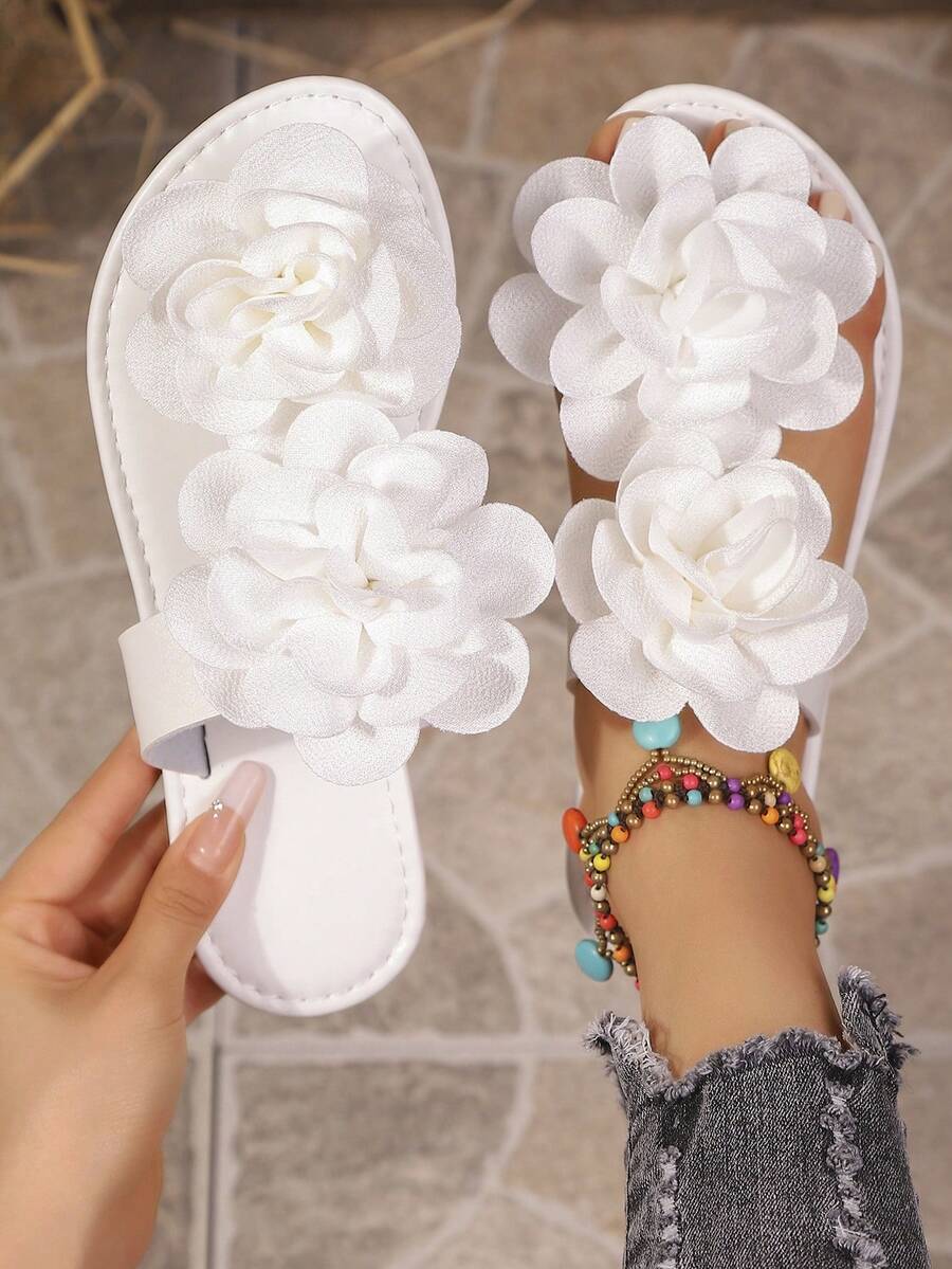 Ženske flip-flop papuče sa dekoracijom