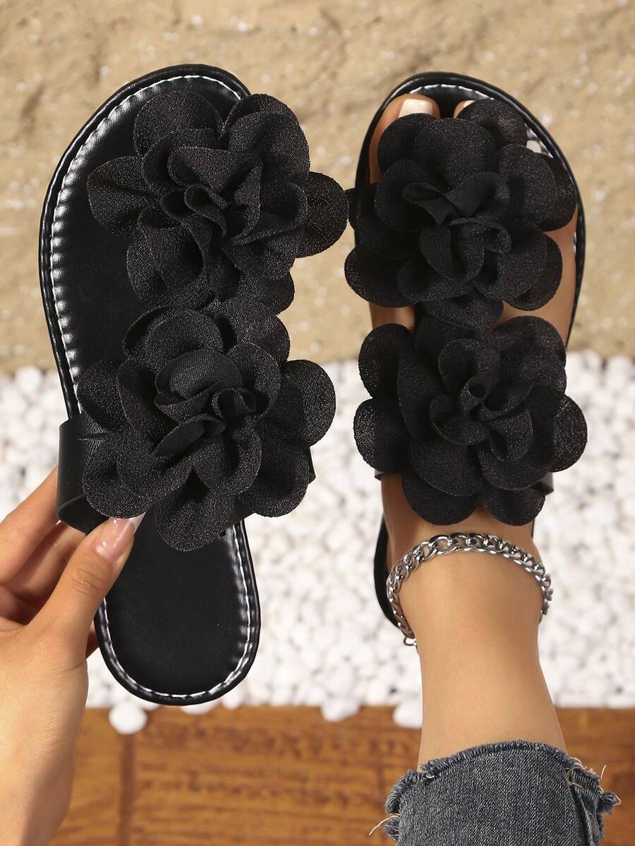 Ženske flip-flop papuče sa dekoracijom