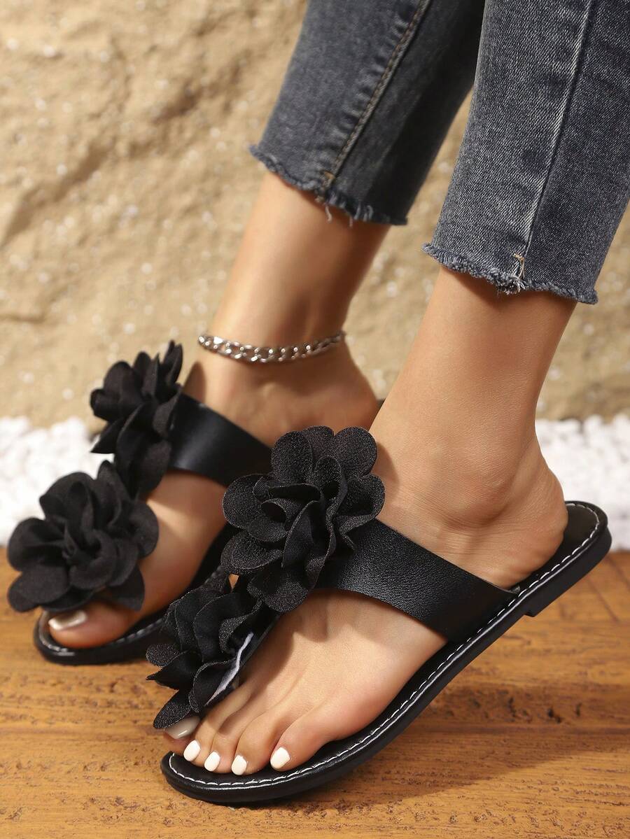 Ženske flip-flop papuče sa dekoracijom