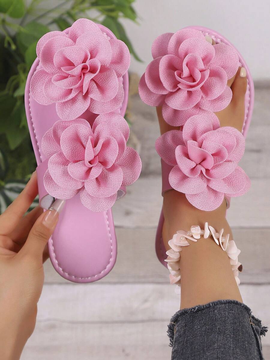 Ženske flip-flop papuče sa dekoracijom