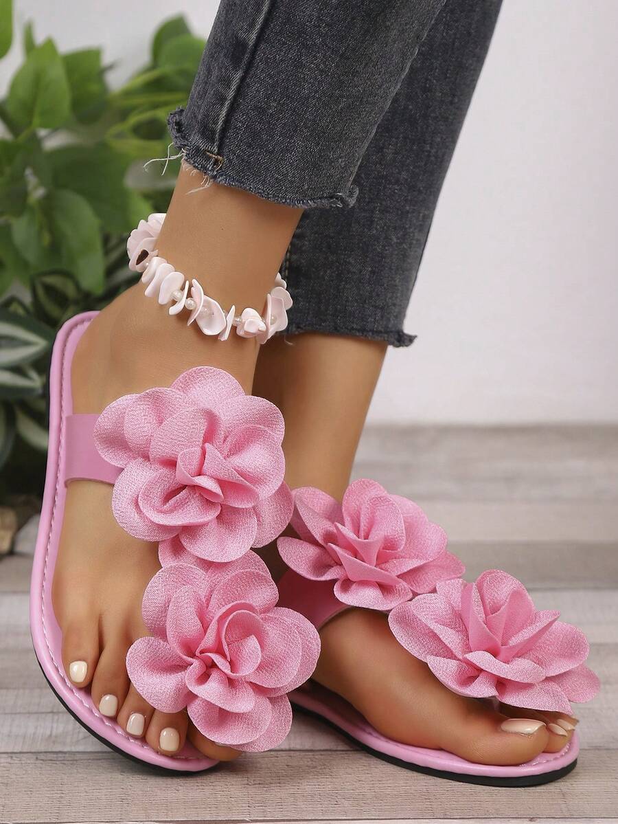 Ženske flip-flop papuče sa dekoracijom