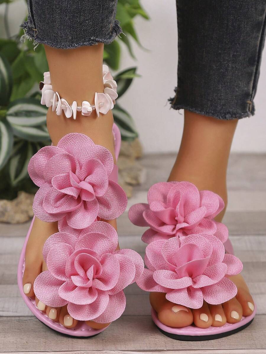 Ženske flip-flop papuče sa dekoracijom