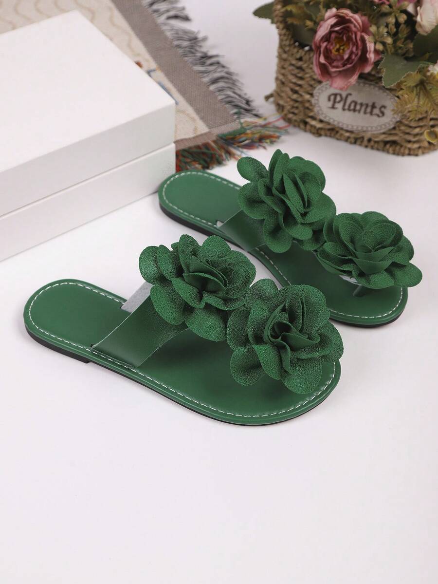 Ženske flip-flop papuče sa dekoracijom