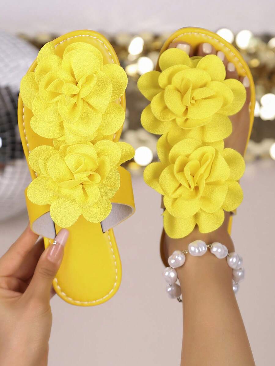 Ženske flip-flop papuče sa dekoracijom