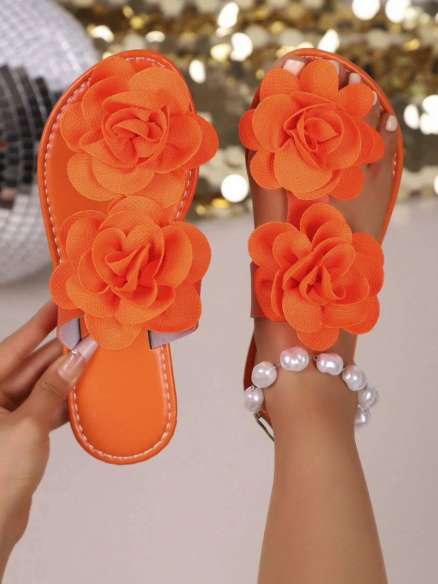 Ženske flip-flop papuče sa dekoracijom