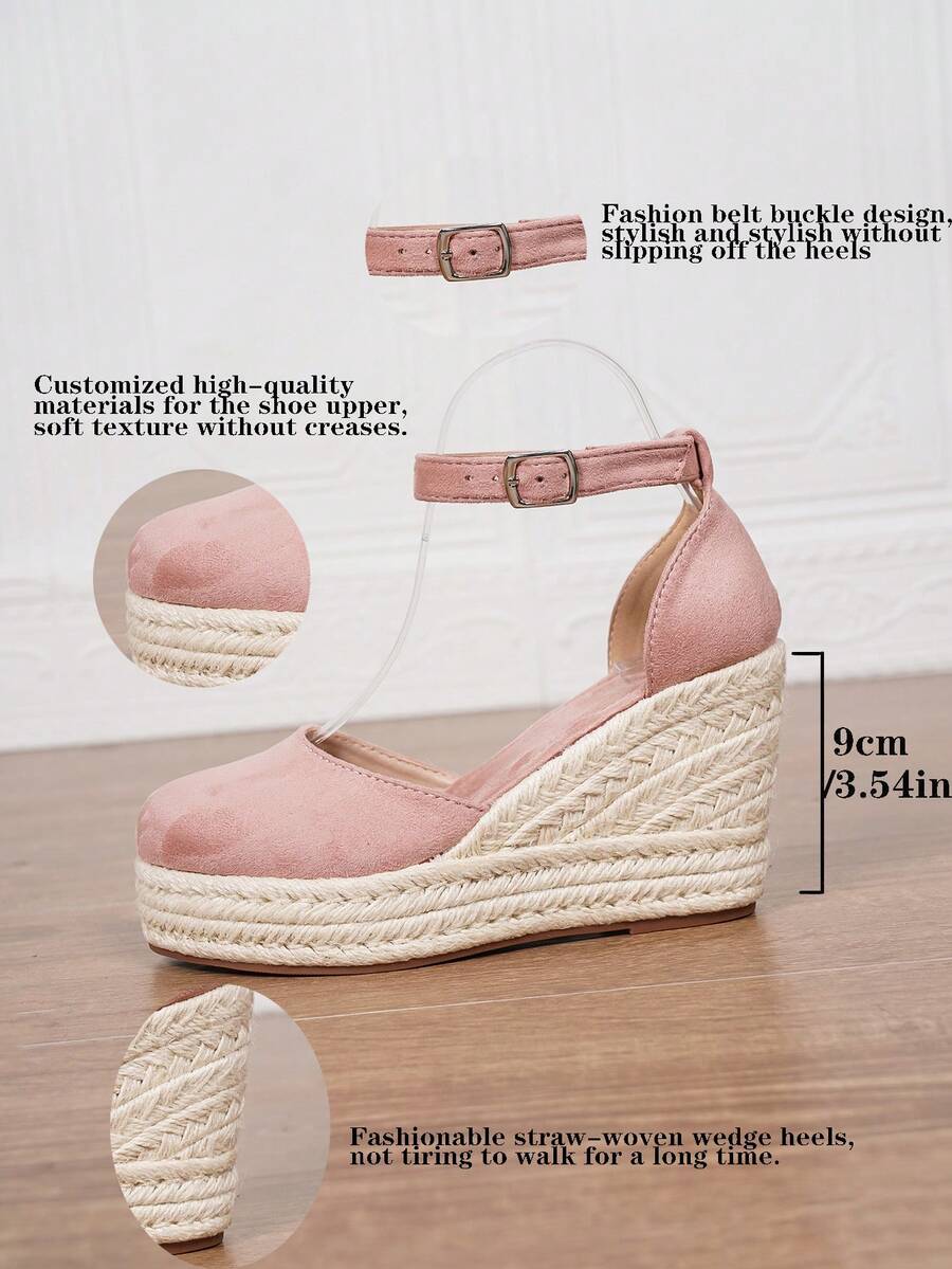 Ženske espadrile od veštačke kože sa potpeticom