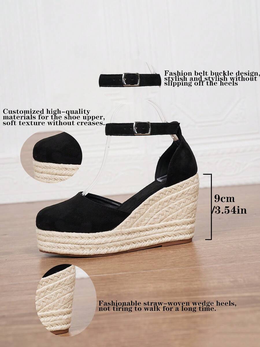 Ženske espadrile od veštačke kože sa potpeticom