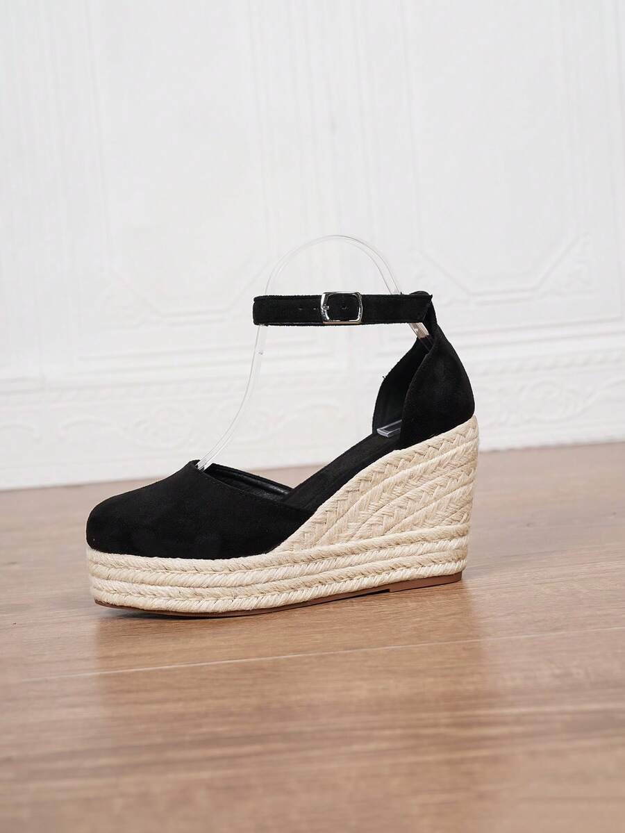 Ženske espadrile od veštačke kože sa potpeticom