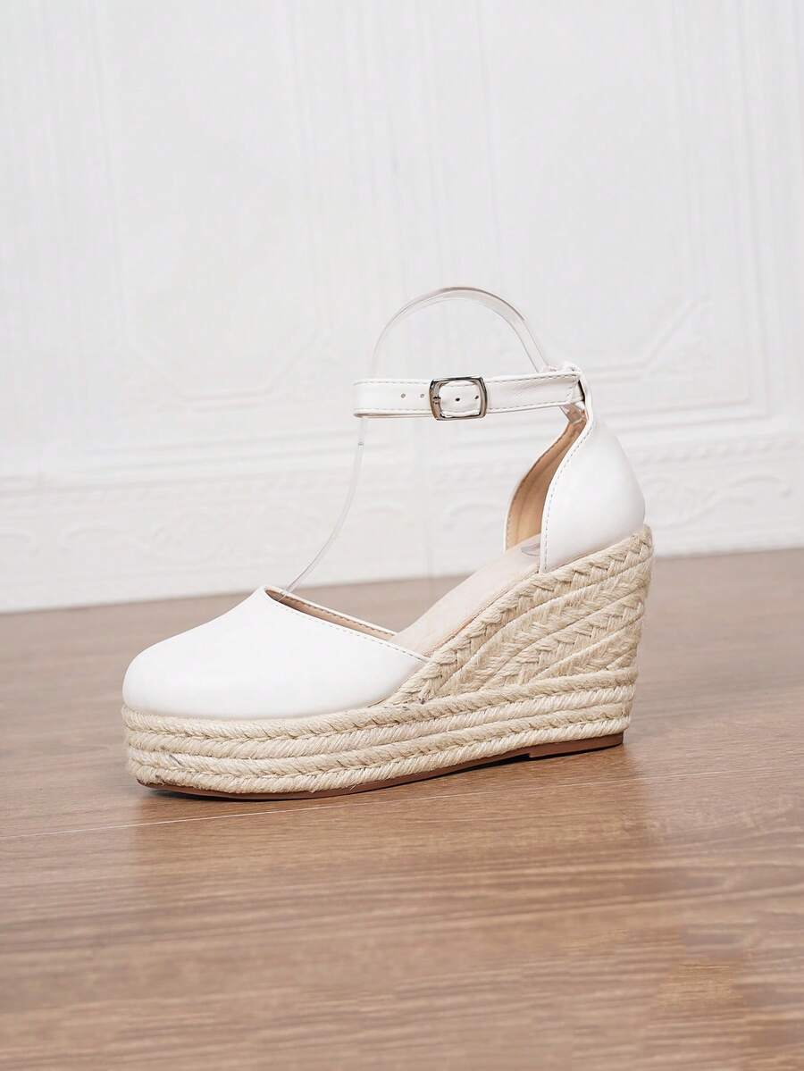 Ženske espadrile od veštačke kože sa potpeticom