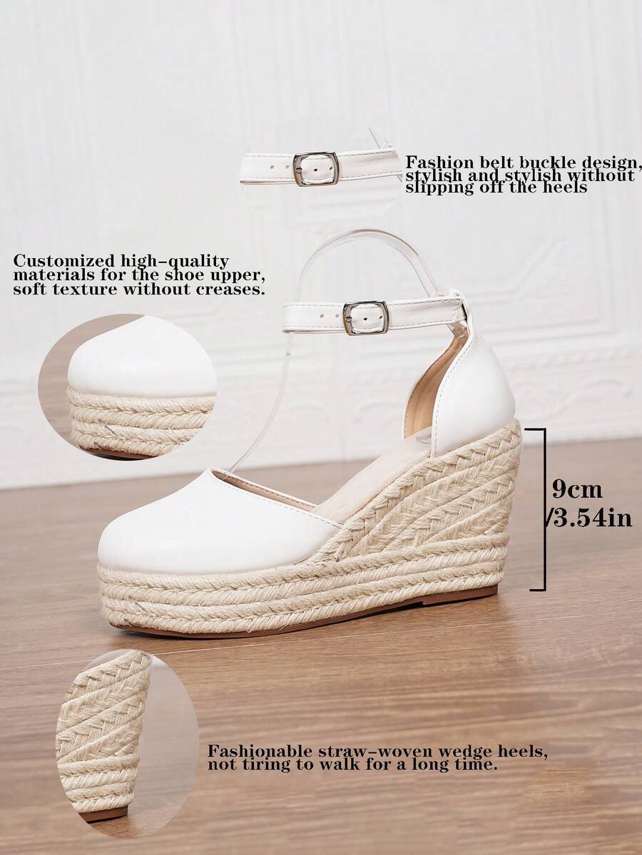 Ženske espadrile od veštačke kože sa potpeticom