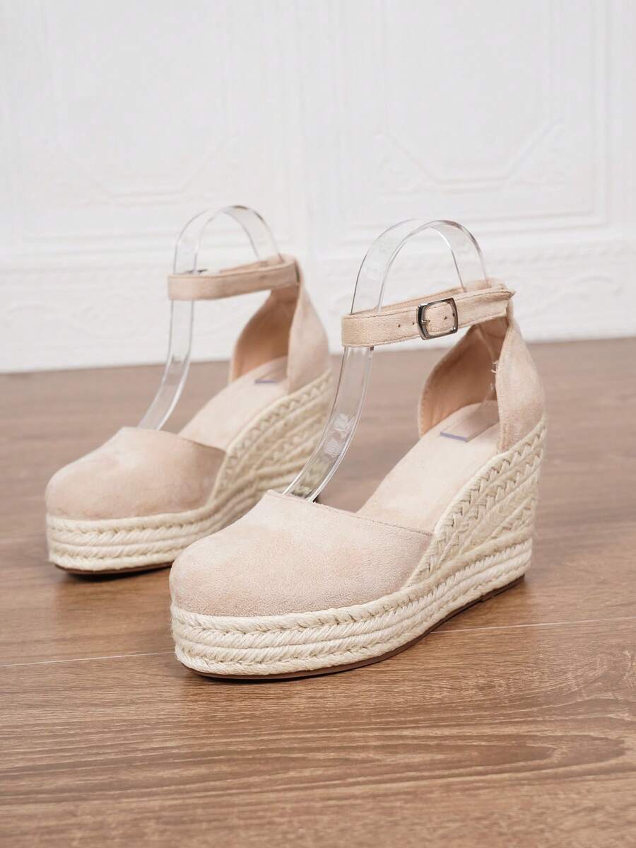 Ženske espadrile od veštačke kože sa potpeticom