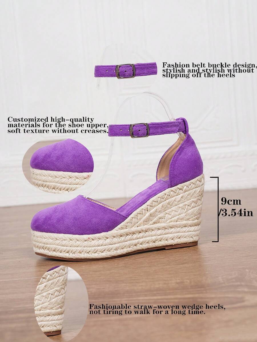 Ženske espadrile od veštačke kože sa potpeticom