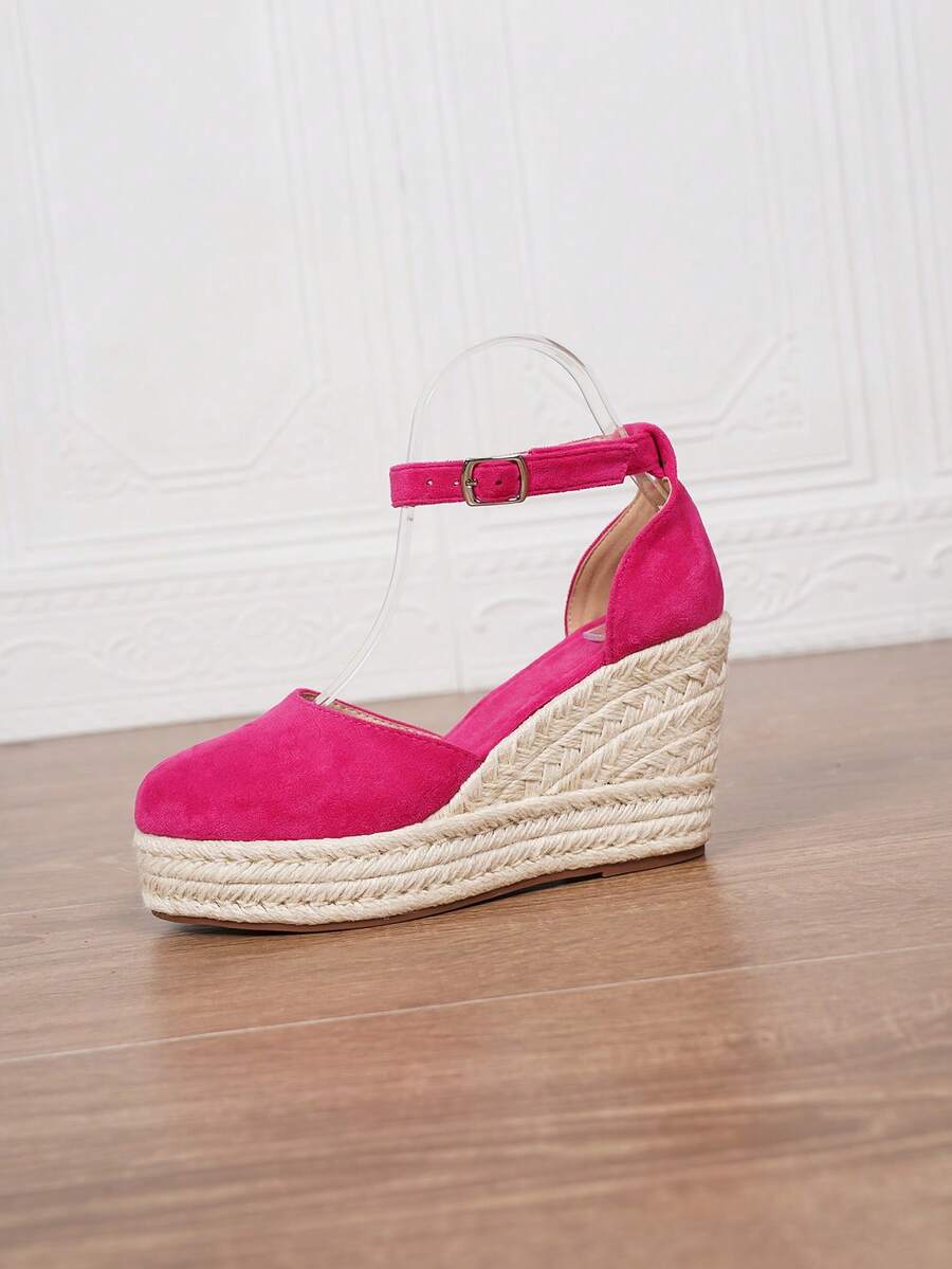 Ženske espadrile od veštačke kože sa potpeticom