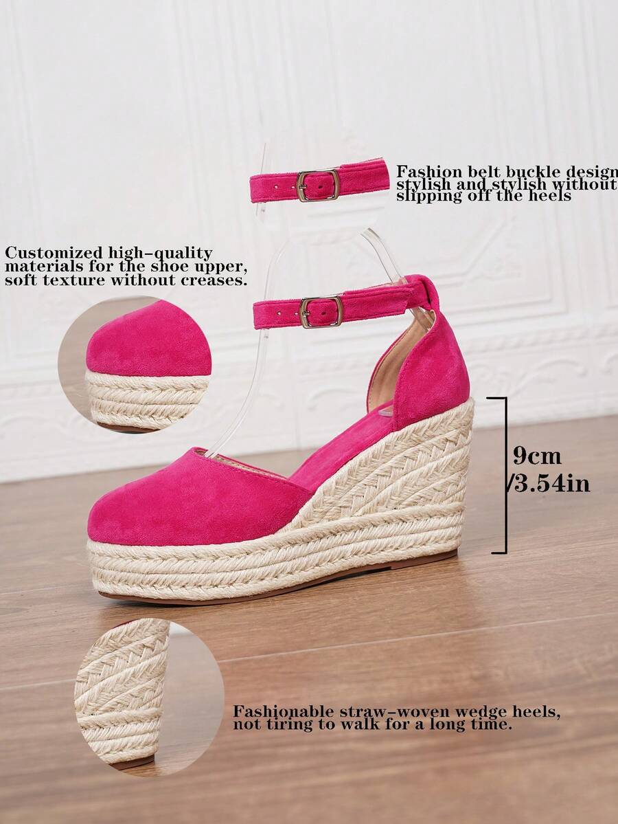 Ženske espadrile od veštačke kože sa potpeticom