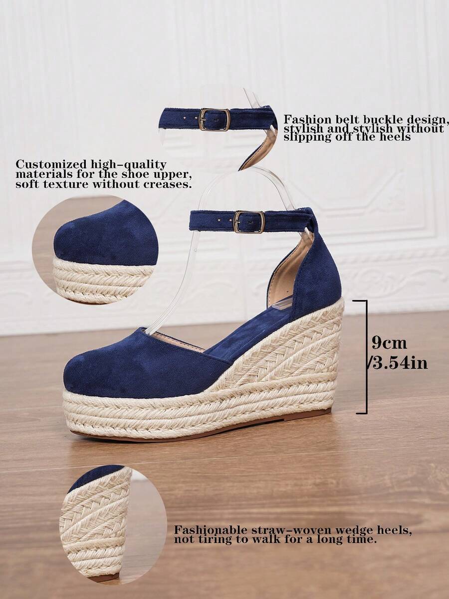 Ženske espadrile od veštačke kože sa potpeticom
