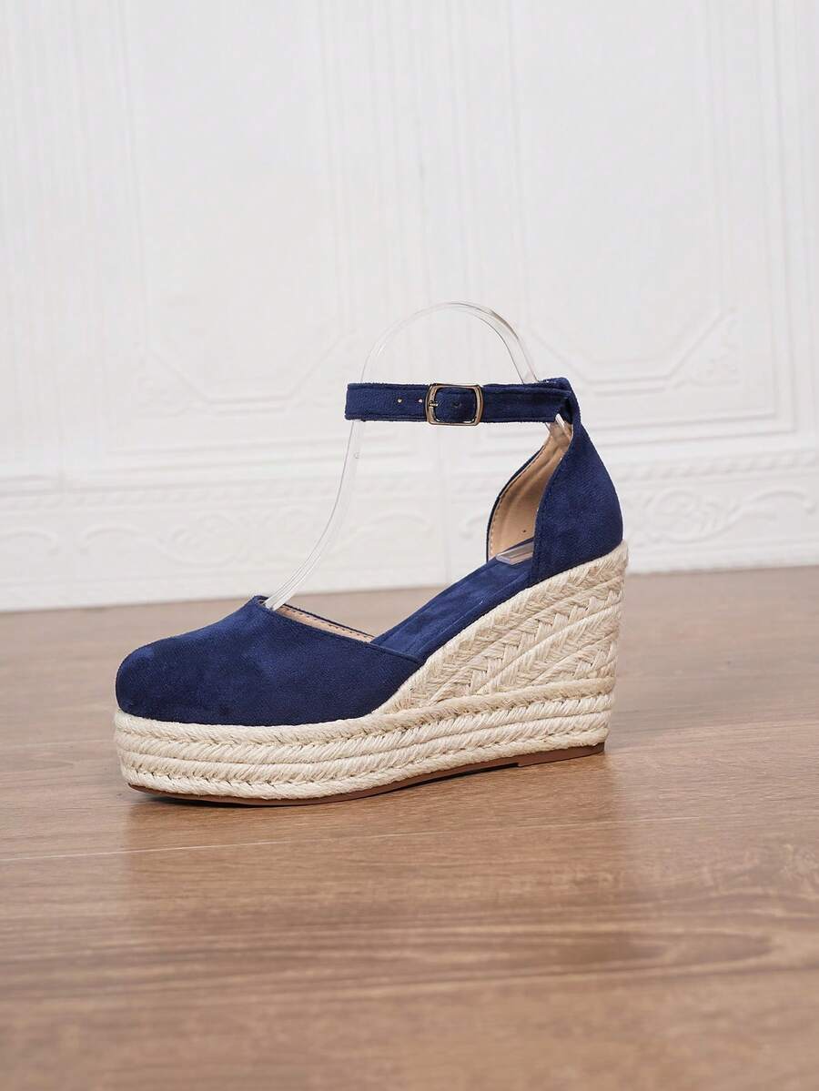 Ženske espadrile od veštačke kože sa potpeticom