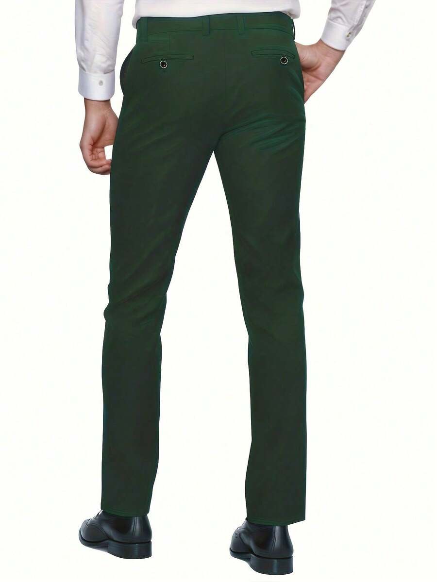 Muški poslovni komplet od 3 dela, uključuje sako, prsluk i pantalone, jednobojni, slim fit