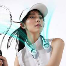 New Portable Neck Fan, Wearable Fan, Upgraded Rotatable Air Outlet, 360° Airflow, Rechargeable, Portable USB Fan, Adjustable Wind Direction, 3 Speeds, Ideal For Outdoor Use To Keep Cool