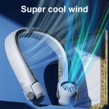 New Portable Neck Fan, Wearable Fan, Upgraded Rotatable Air Outlet, 360° Airflow, Rechargeable, Portable USB Fan, Adjustable Wind Direction, 3 Speeds, Ideal For Outdoor Use To Keep Cool