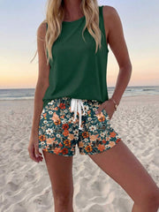 Ženski Casual Boho Majica i Šorts  Set