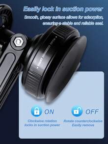 360° Adjustable Car Phone Holder With Suction Cup And Magnetic Base, Compatible With IPhone MagSafe And Android Phones, Foldable Dashboard/Windshield Mount For Car, Truck, Desk, Bathroom, Shock-Proof Universal Smartphone Stand
