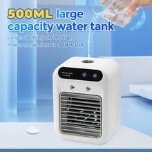 Hailicare 1800mAh Water-Cooled Fan Air Conditioner Fan Portable Car Air Conditioner Fan For Room And Office