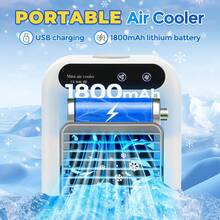 Hailicare 1800mAh Water-Cooled Fan Air Conditioner Fan Portable Car Air Conditioner Fan For Room And Office