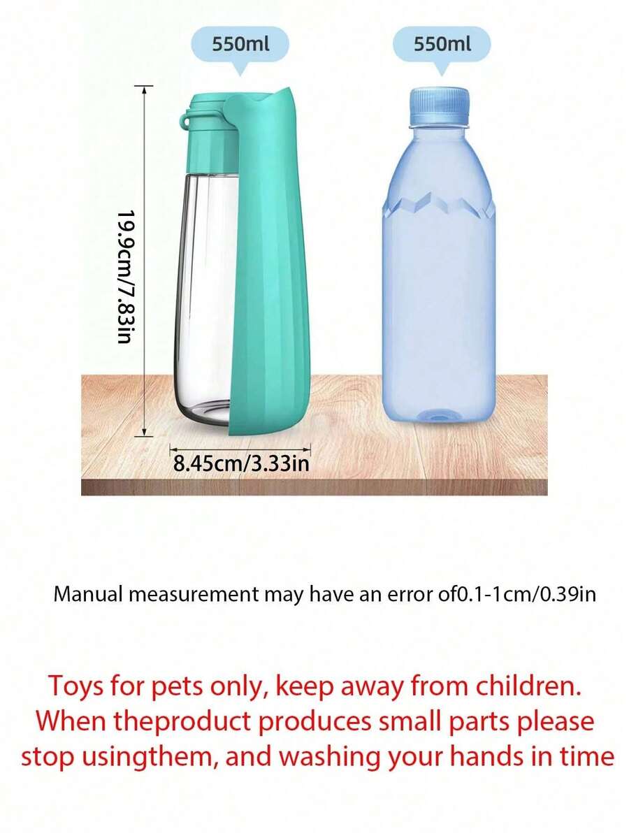 550ml preklopiva lagana plastična flaša za vodu za kućne ljubimce