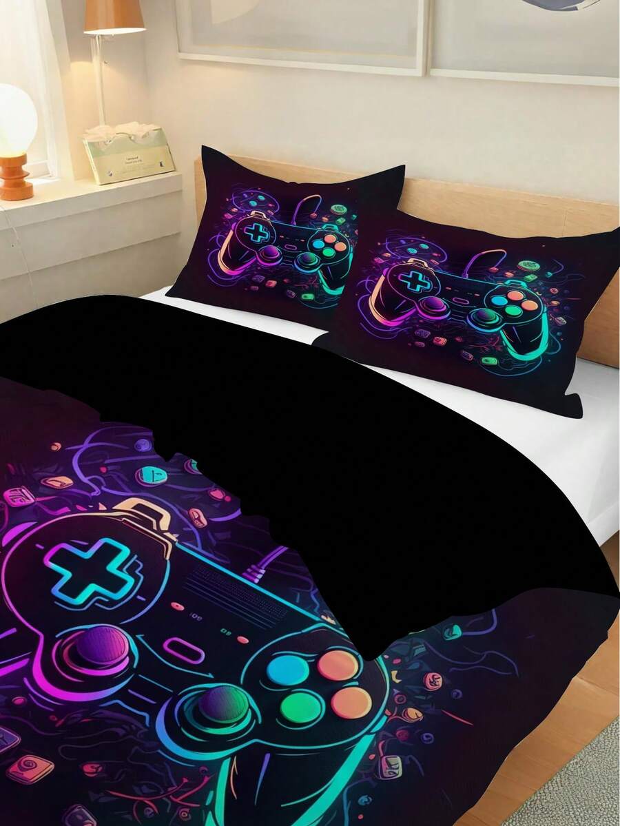 Set za jorgan sa crtanim motivima 2/3 kom, 90g poliester materijal, mekan i prijatan za kožu, prozračan, 1 navlaka za jorgan + 1/2 jastučnice, digitalna štampa