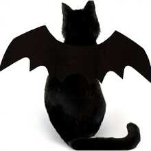 Pet Costume With Adjustable Bat Wings - Made Of Soft Polyester Fabric, Suitable For Cats And Small Dogs, Great For Halloween Costumes And Cosplay Events