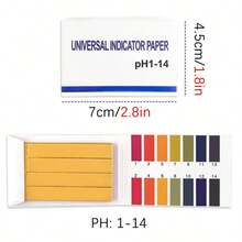 2pcs 1-14 PH 80 Test Strips Suitable For Various Fish Tanks And Aquariums