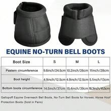 (Sold In Pairs) Professional Nylon Horse Care Boots, Black Horse Boots, Prevent Excessive Injury, Easy To Put On And Care For