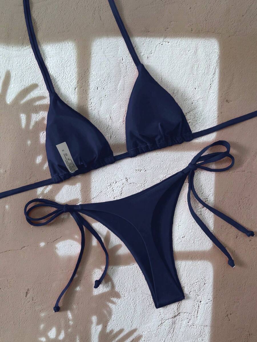 Ženski Bikini Set sa Halter Krojem i Dekoracijom od Kristala