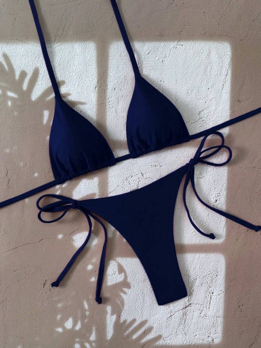 Ženski Bikini Set sa Halter Krojem i Dekoracijom od Kristala