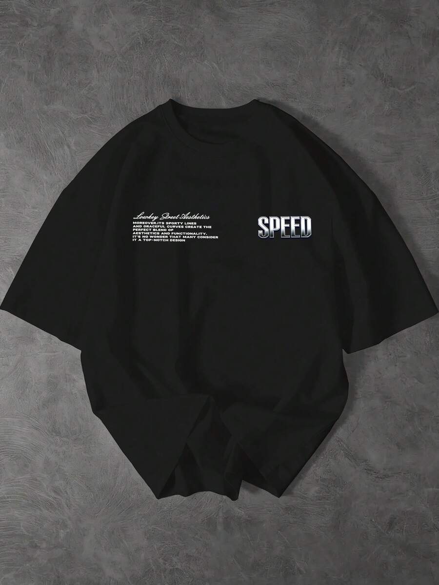 Muška ležerna streetwear majica kratkih rukava sa okruglim izrezom