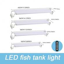 Adjustable Length LED Aquarium Light, Aquarium Accessories, Aquarium Lighting Tool, -Landscaping Bracket Light, Adjustable Spectrum And Timing Function, USB Interface - Suitable For Freshwater/Saltwater Fish Tanks, Coral Reefs And Plants Underwater Lighting System, Easy Installation