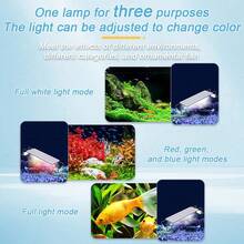Adjustable Length LED Aquarium Light, Aquarium Accessories, Aquarium Lighting Tool, -Landscaping Bracket Light, Adjustable Spectrum And Timing Function, USB Interface - Suitable For Freshwater/Saltwater Fish Tanks, Coral Reefs And Plants Underwater Lighting System, Easy Installation