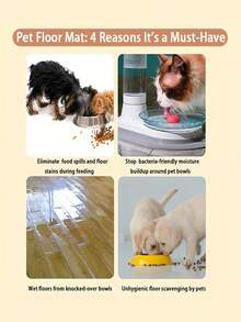 Customizable Quick-Drying Pet Food Bowl Mat