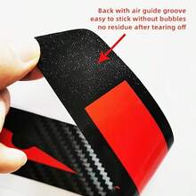 Heart-Shaped Heartbeat Pattern Brake Light Sticker, Electrocardiogram Tail Light Sticker, 3D Carbon Fiber Matte Finish, Adds Eye-Catching Safety Markings To Vehicles