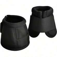 (Sold In Pairs) Professional Nylon Horse Care Boots, Black Horse Boots, Prevent Excessive Injury, Easy To Put On And Care For