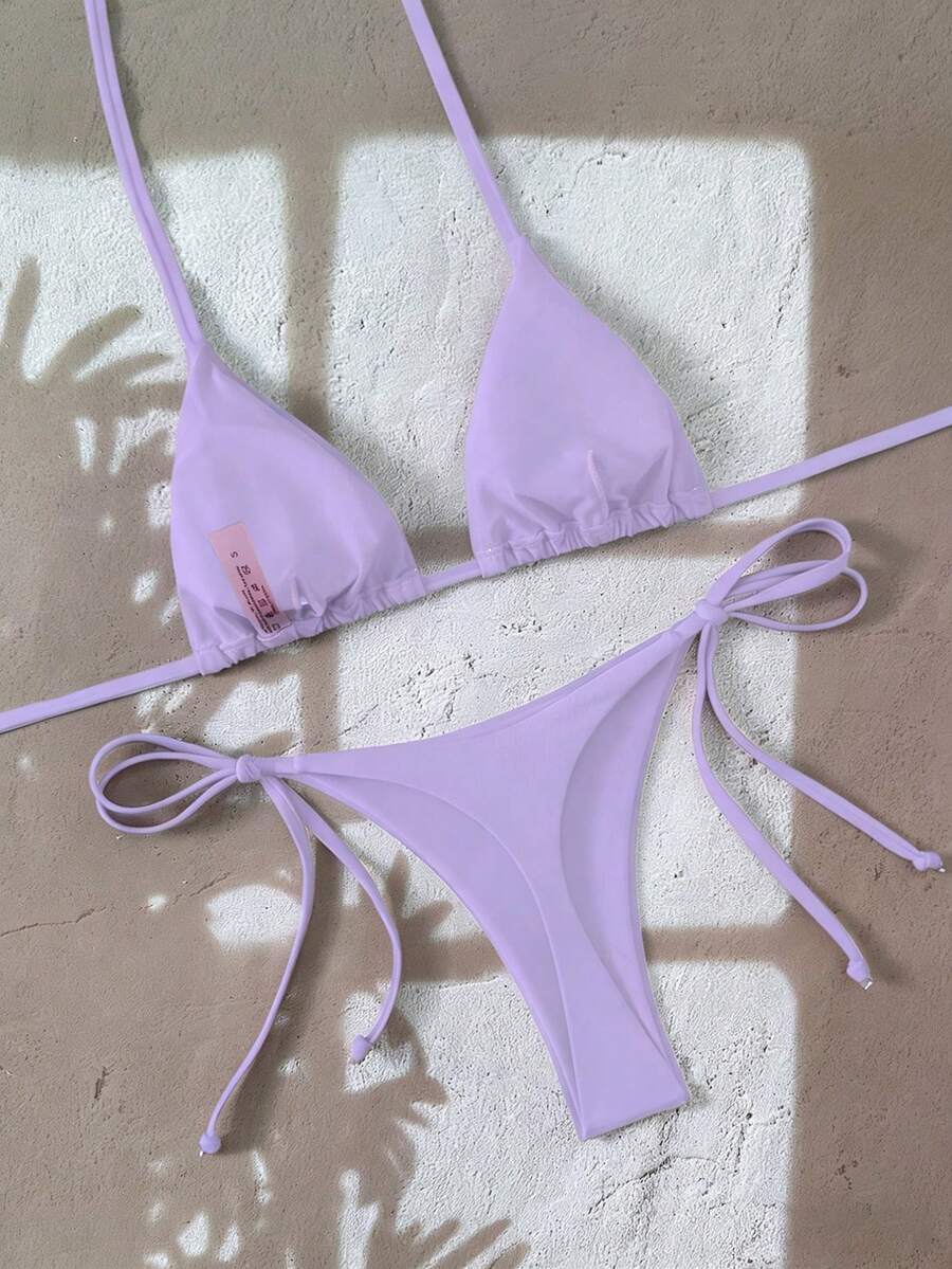 Ženski Bikini Set sa Halter Krojem i Dekoracijom od Kristala