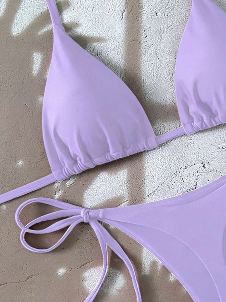 Ženski Bikini Set sa Halter Krojem i Dekoracijom od Kristala