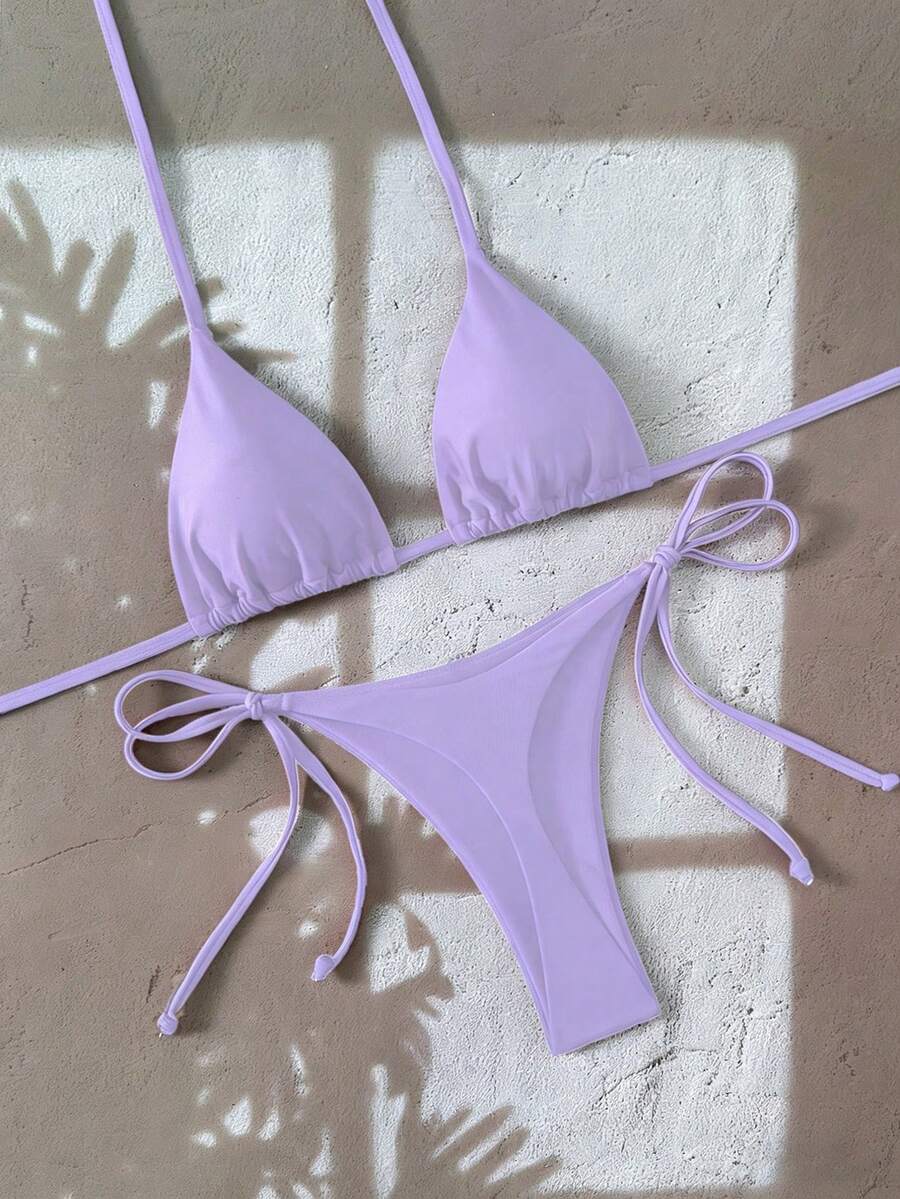 Ženski Bikini Set sa Halter Krojem i Dekoracijom od Kristala
